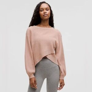 Lululemon Reversible Crossover Medium-Weight Sweater - Warm Beige NWT